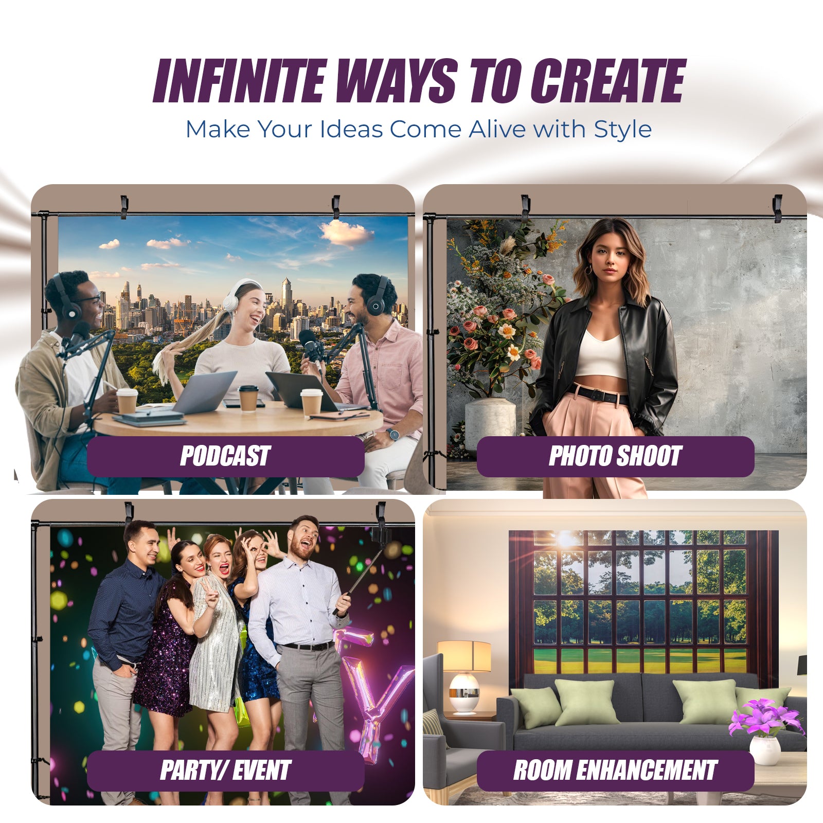 Personalized Photo Event Backdrop