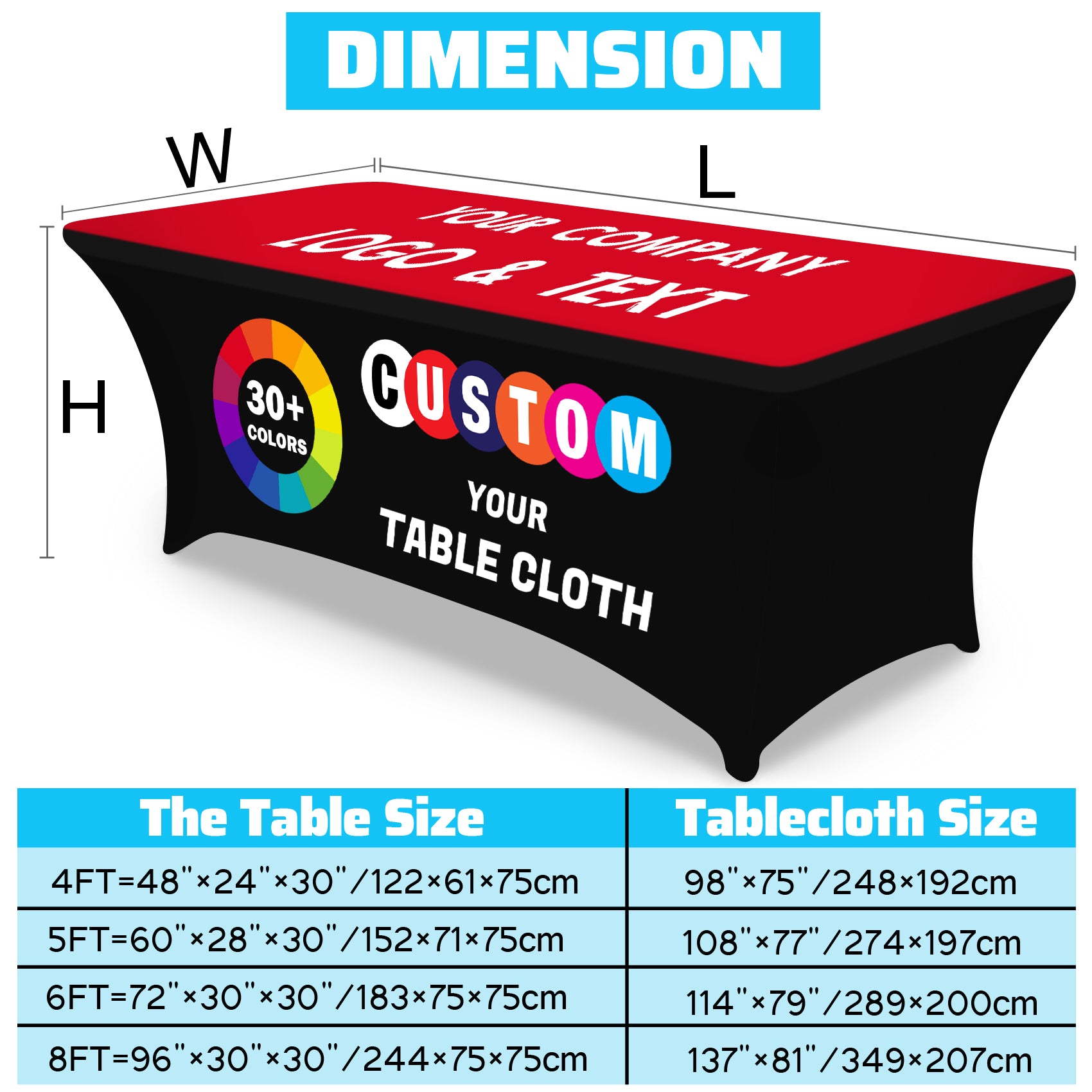 Design Your Own Custom Logo Tablecloth
