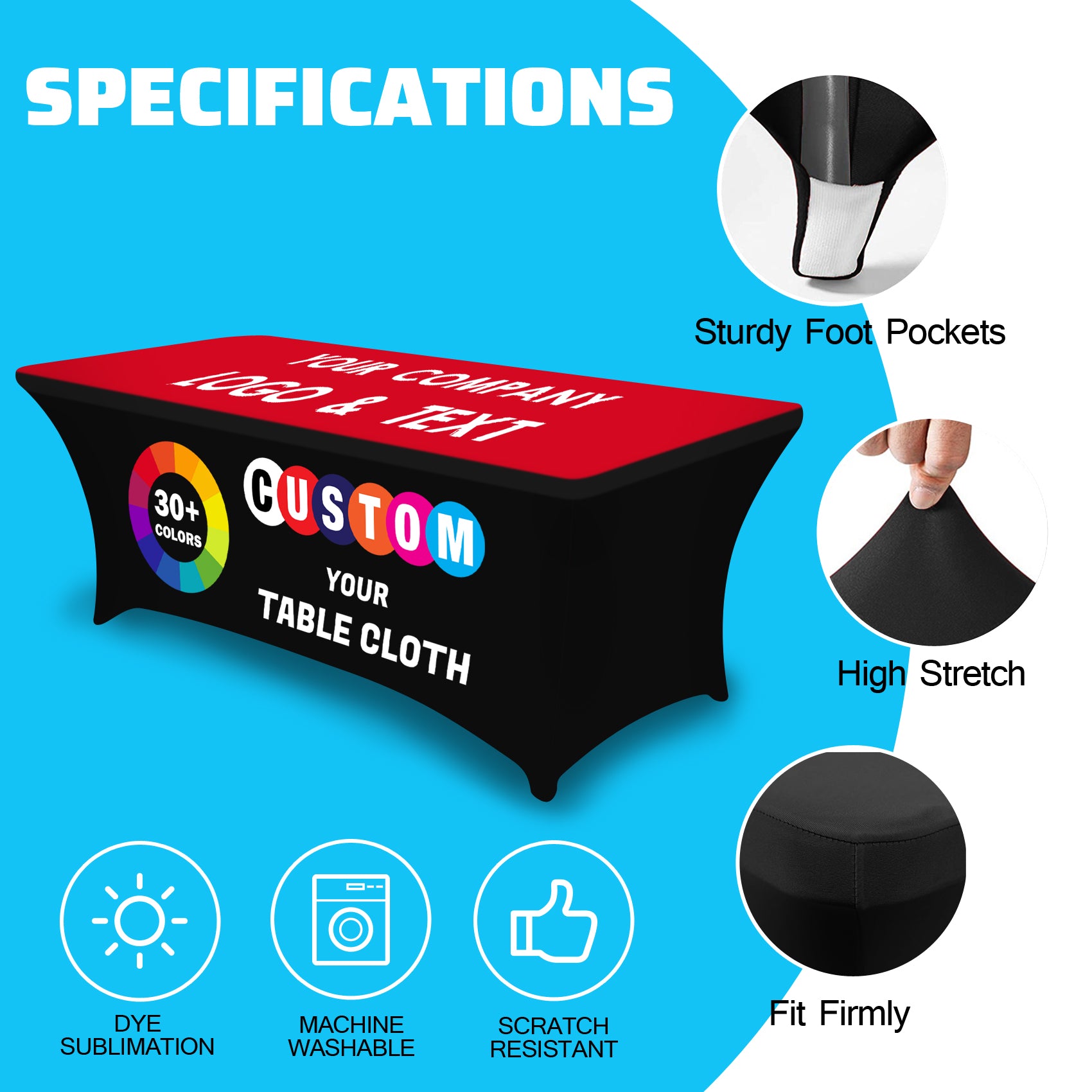 Design Your Own Custom Logo Tablecloth