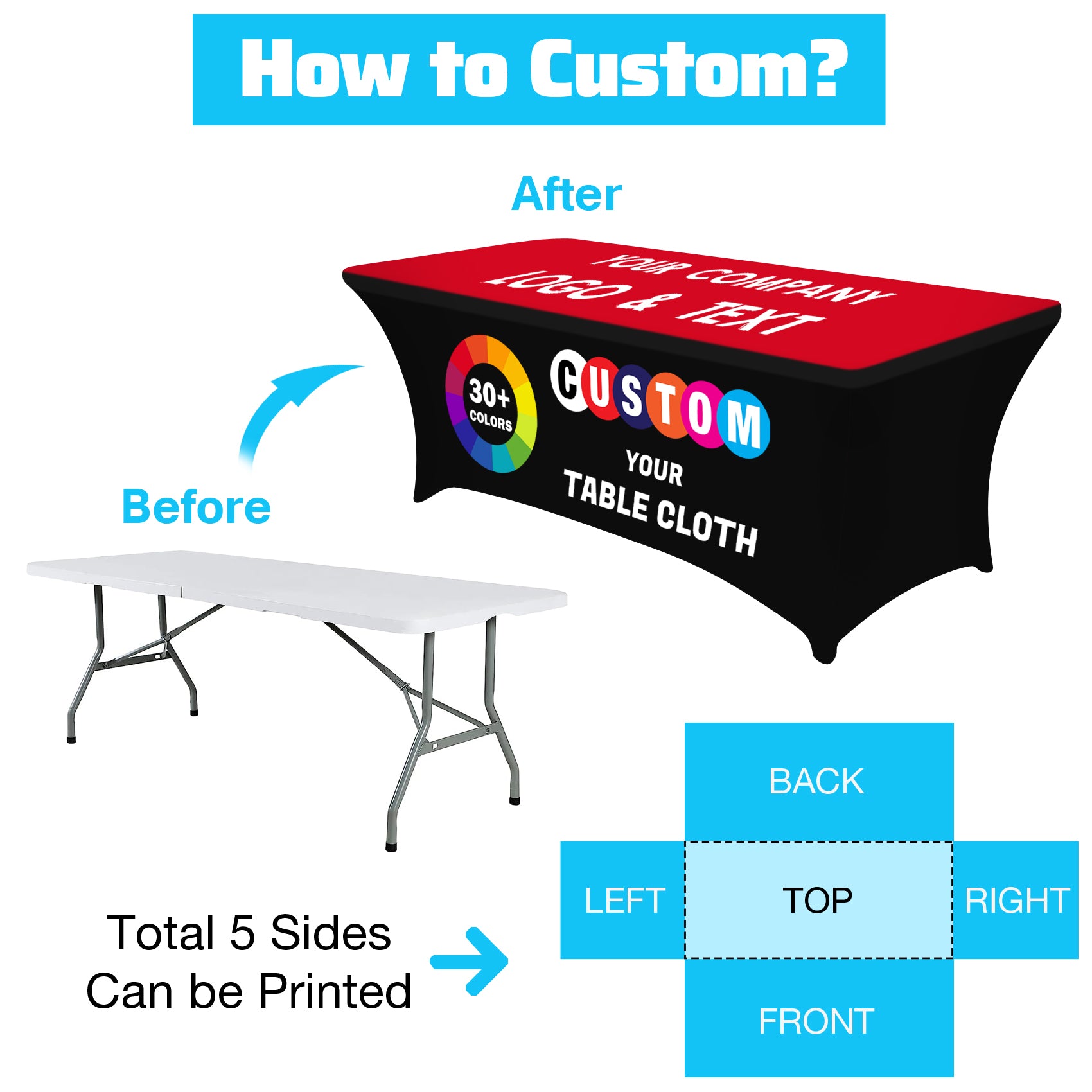 Design Your Own Custom Logo Tablecloth