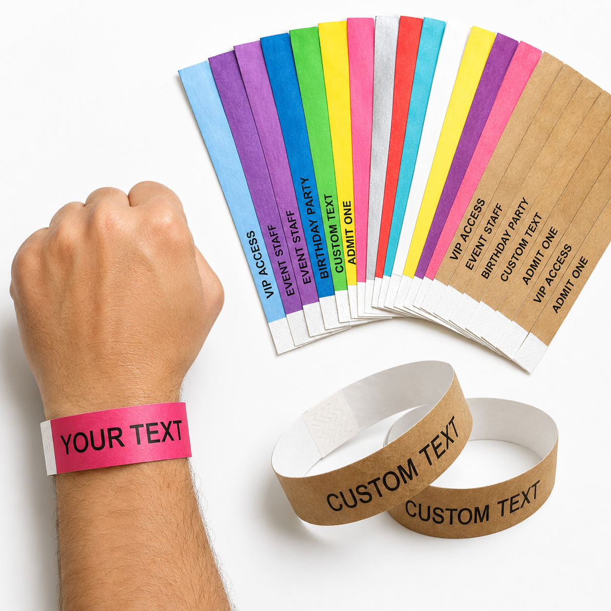 Custom Tyvek Wristbands for Events