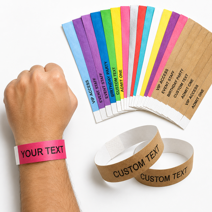Custom Tyvek Wristbands for Events
