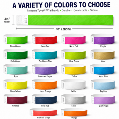 Custom Tyvek Wristbands for Events