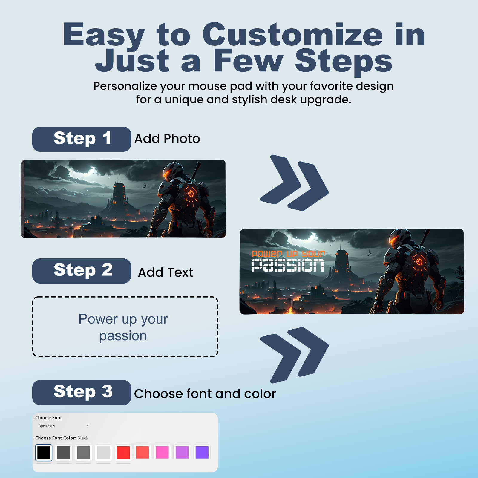 Custom Cozy Desk Mat