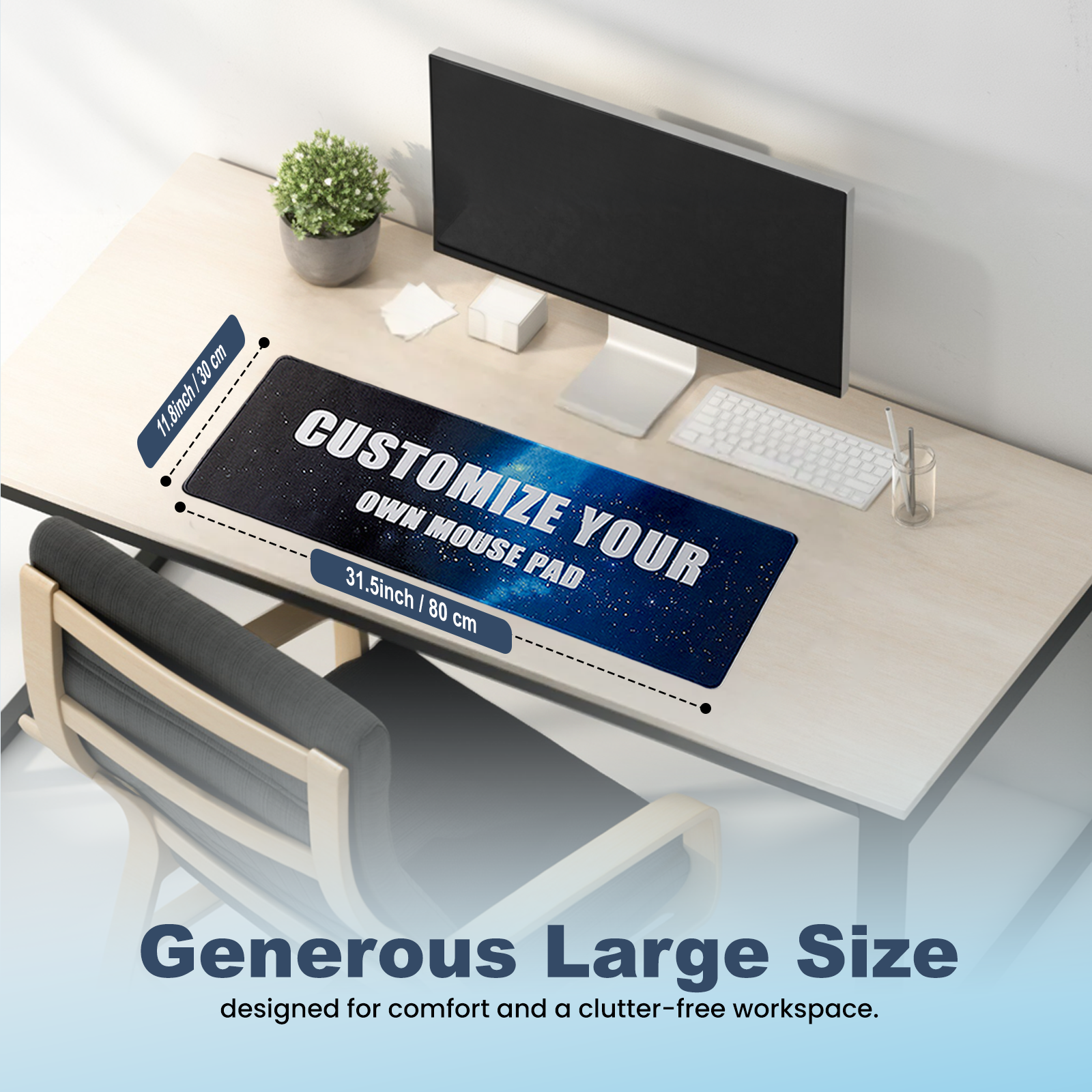 Custom Cozy Desk Mat