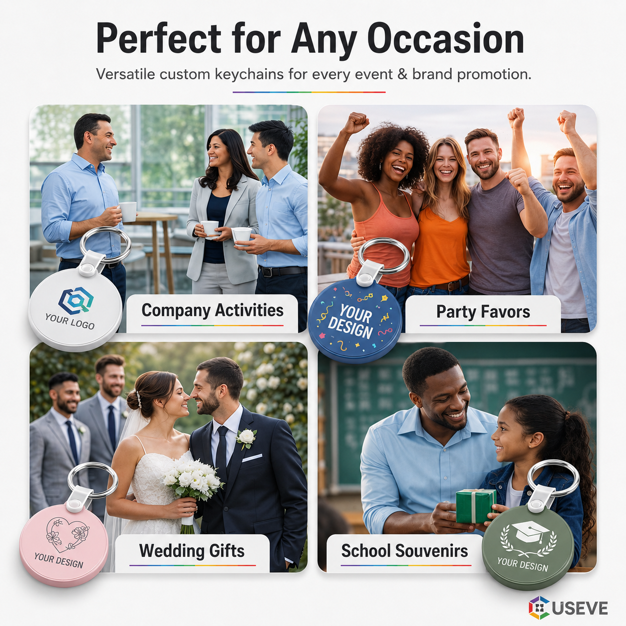 Custom Round Soft Keychains