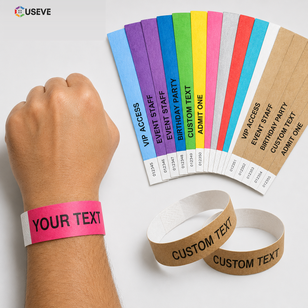 Custom Tyvek Wristbands for Events