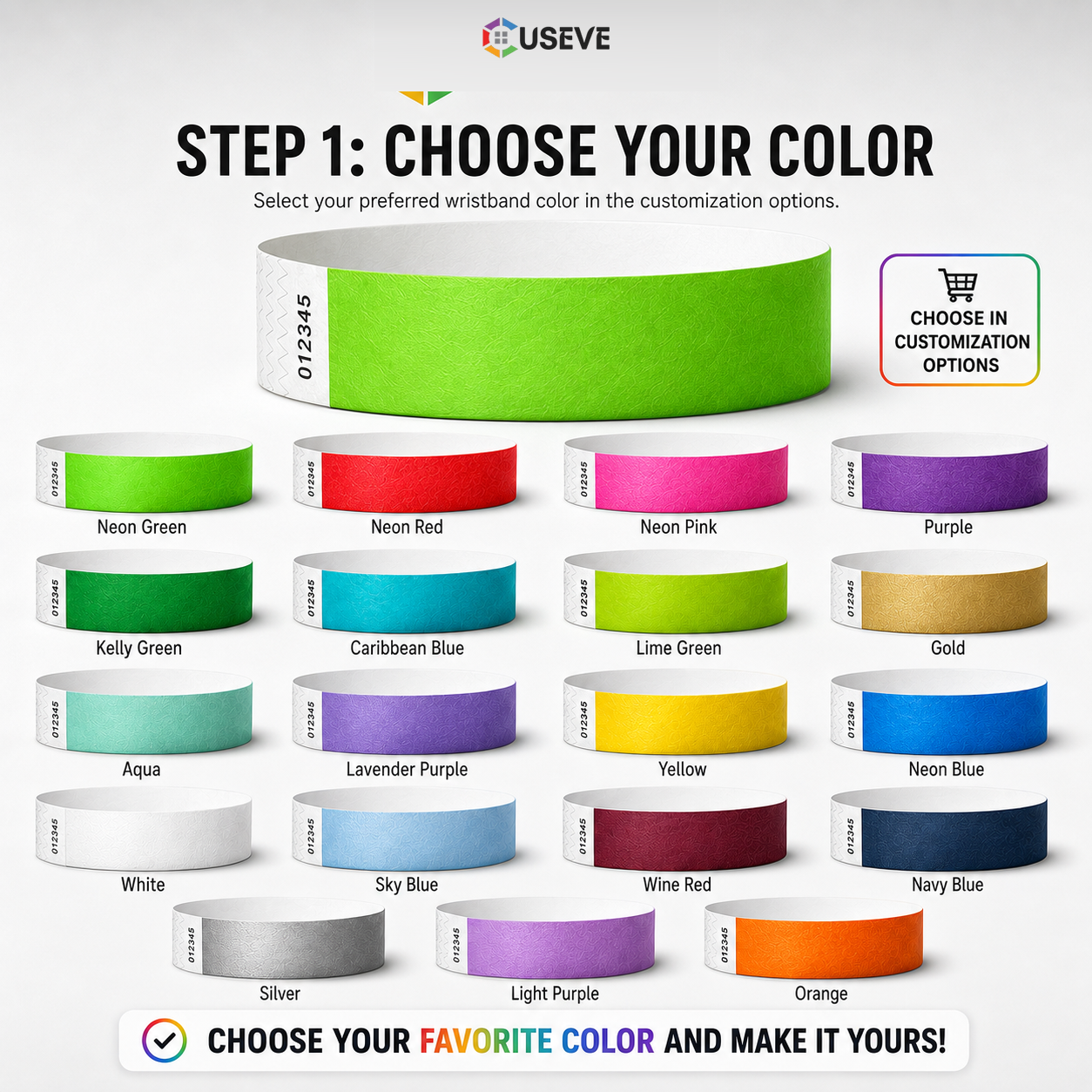 Custom Tyvek Wristbands for Events